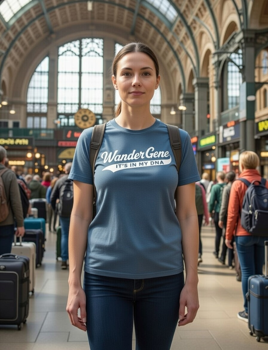 Wander Gene It's in My DNA Signature One Line Unisex t-shirt
