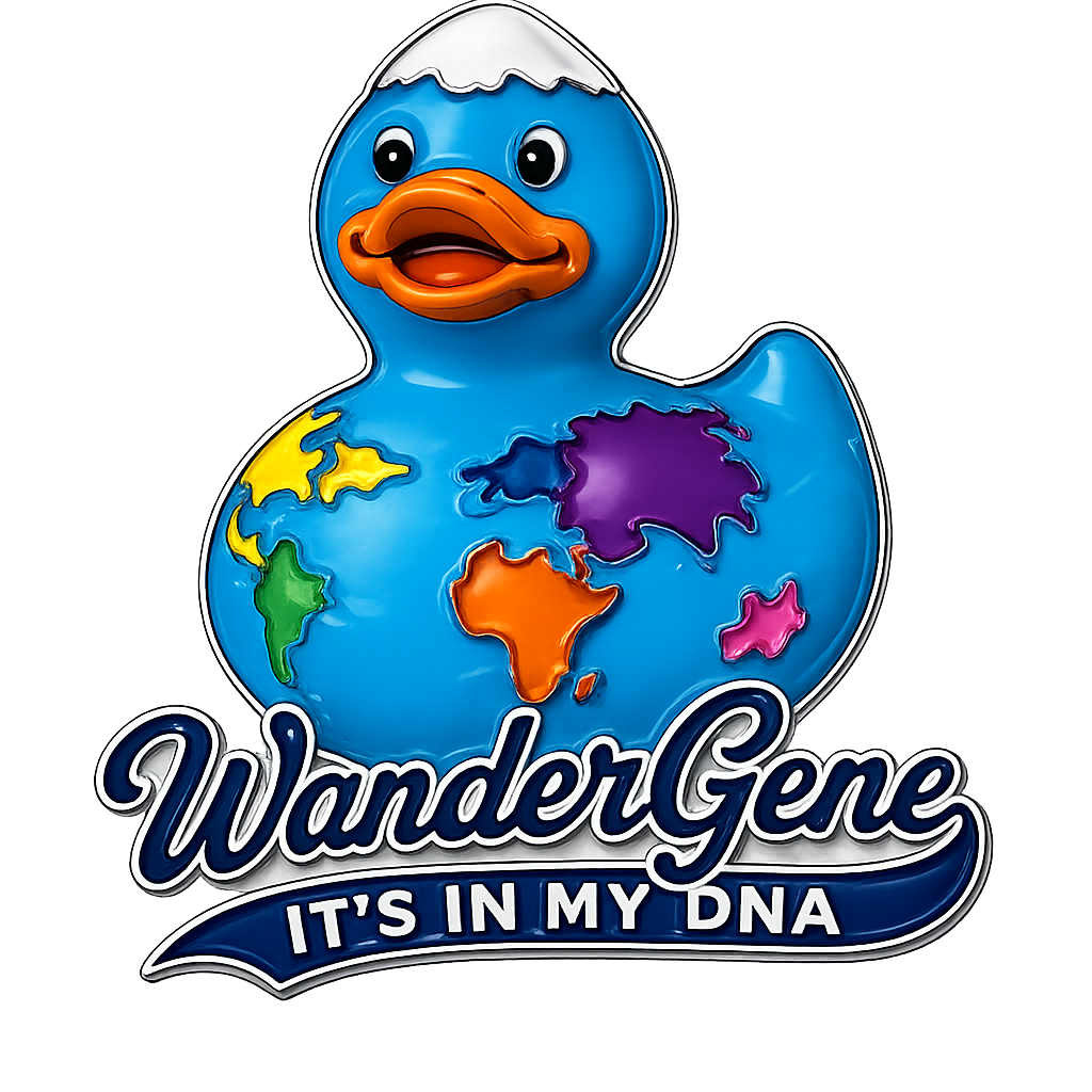 Wander Gene™ Logo and Ducks UV DTF Stickers