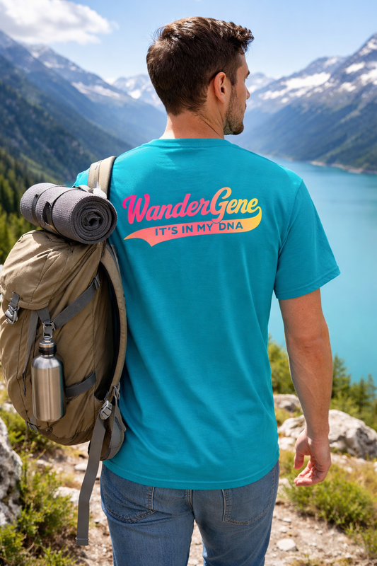 Wander Gene Not All Who Wander Are Lost Gradient Unisex classic tee