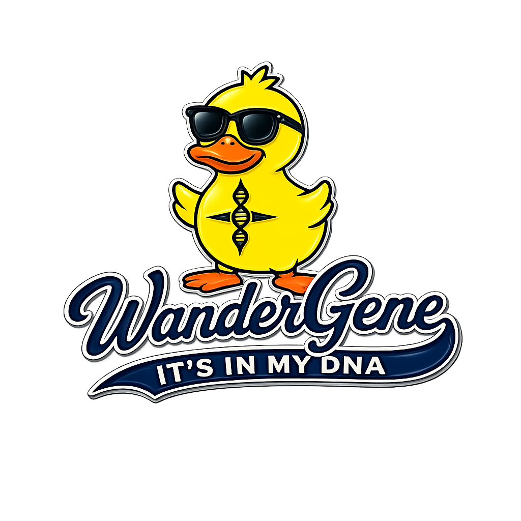 Wander Gene™ Logo and Ducks UV DTF Stickers