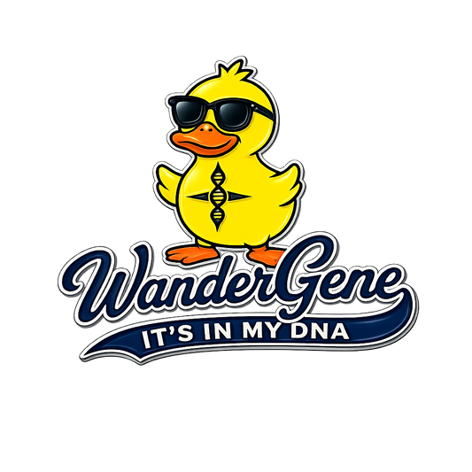 Wander Gene™ Logo and Ducks UV DTF Stickers