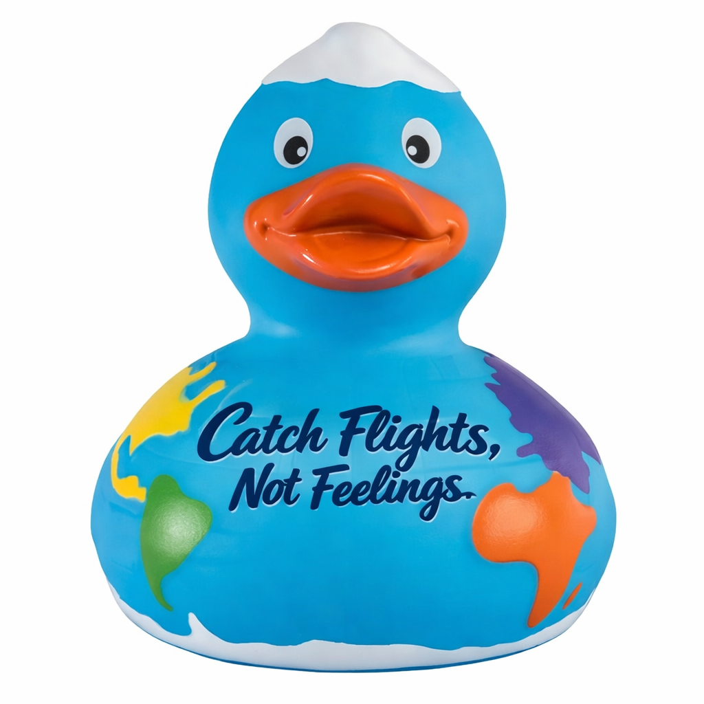 The Wander Gene Signature Travel the World Rubber Duck — Customizable Design