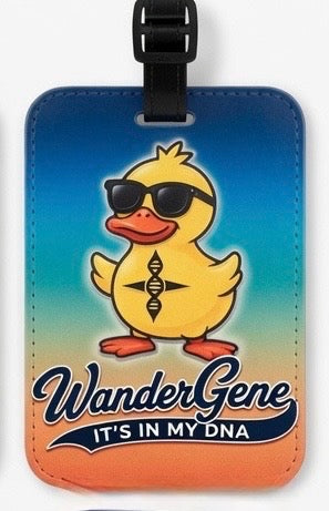 Wander Gene Wander Duck Luggage/Bag Tag