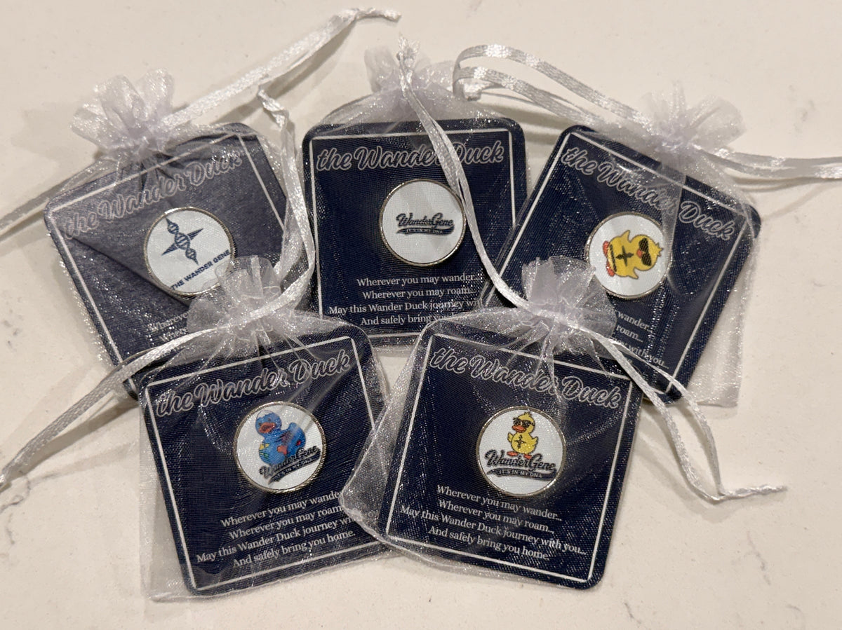 Wander Gene™ Collector Lapel Pins — Complete Set of 5