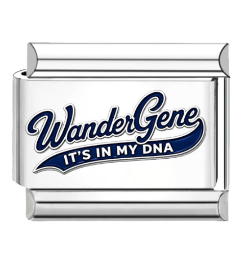 Wander Gene™ Wander the World Italian Charm Bracelet, Watchband and Keychain