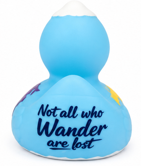 The Wander Gene Signature Travel the World Rubber Duck — Customizable Design
