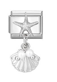 Starfish & Seashell with Pearls