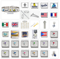 Wander Gene™ Wander the World Italian Charm Bracelet, Watchband and Keychain