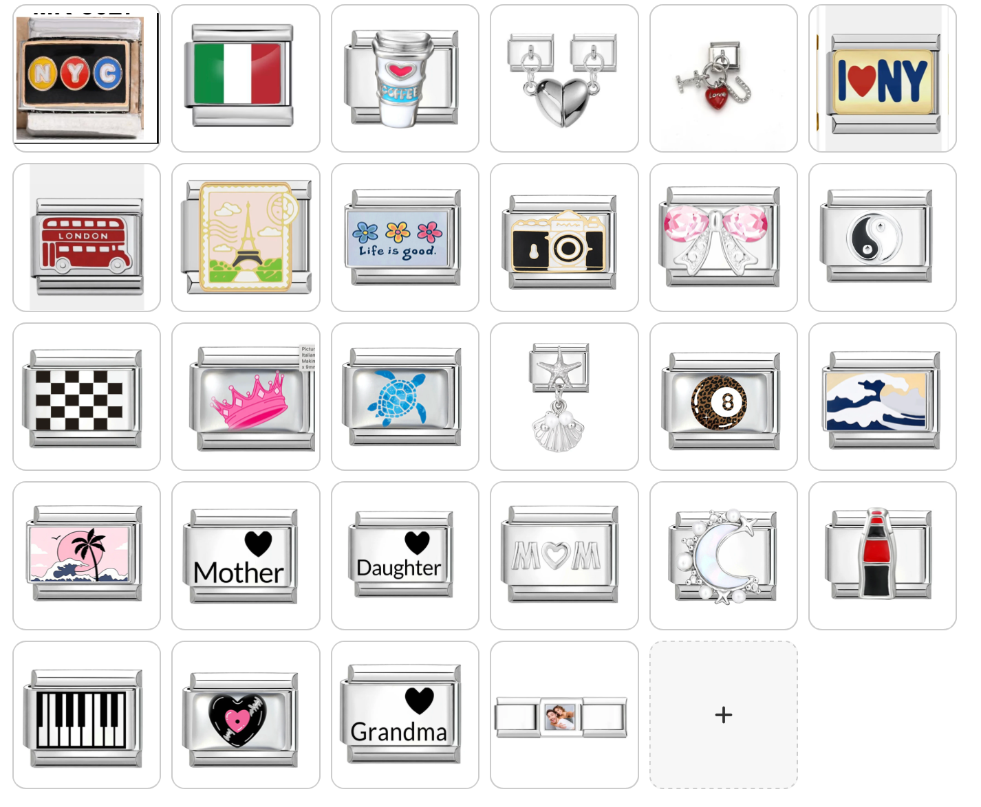 Wander Gene™ Wander the World Italian Charm Bracelet, Watchband and Keychain