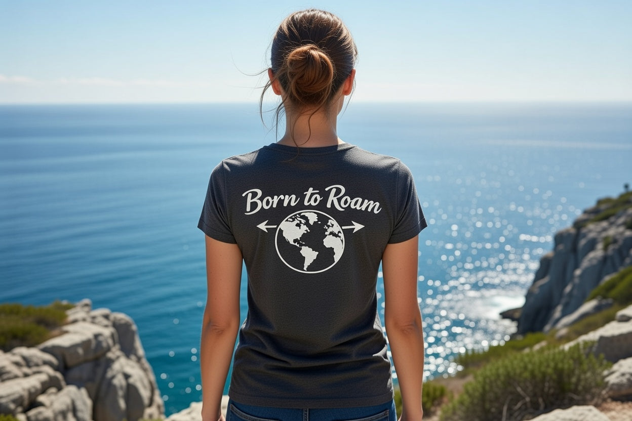 Born to Roam Women’s relaxed v-neck t-shirt
